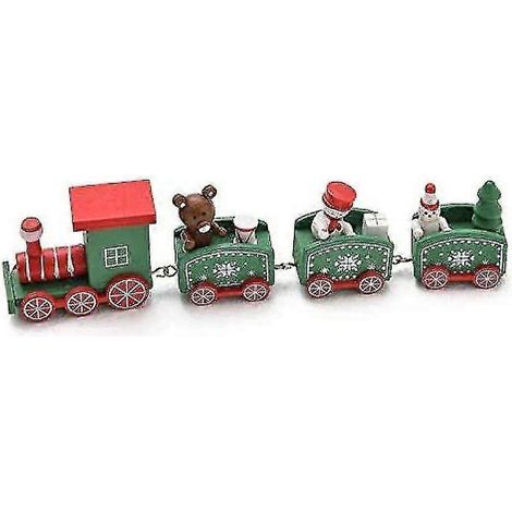 Train De Noël En Bois Sur Rail En Différents Modèles - La Décoration De Noël Parfaite Pour Une Ambiance De Noël Chaleureuse bd (1/5)