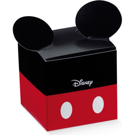 Scotton Scatola Cubo Mickey Mouse 50 x 50 x 50 Mm Rosso Nero 10 Pz