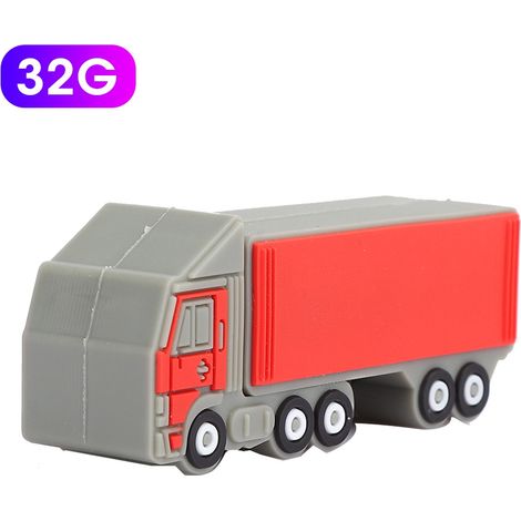 USB-Stick in LKW-Form aus PVC für Laptops, 32 GB, kompatibel mit Vista/OS X/Linux (1/5)