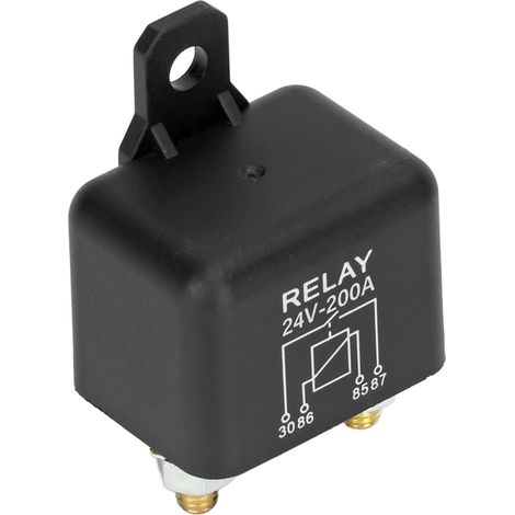 Relais de démarrage 24V 200A, contact normalement ouvert, bobine en laiton, interrupteur haute intensité pour véhicule, 4 broches (1/5)