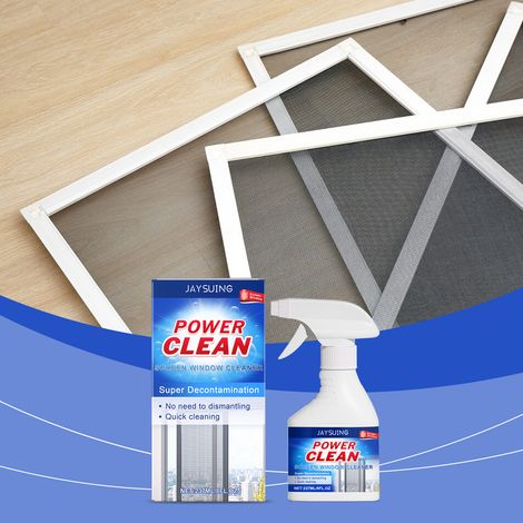 Fensterreiniger, Edelstahl-Fliegengitterreiniger, keine Demontage erforderlich, Haushalts-Fensterreinigungsflüssigkeit – 237 ml -- DE (1/5)