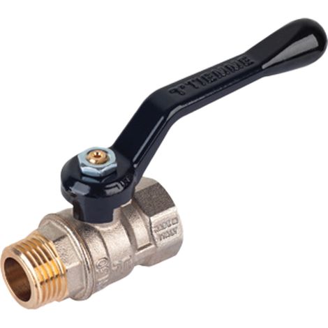 Robinet à bille Port Standard M-F Levier Aluminium Tiemme 1"1/2 Pn 20