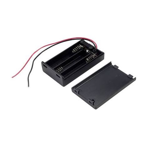 TRU COMPONENTS SBH431-1AS Support de pile 3x LR3 (AAA) raccordement par fils X453471 (1/2)