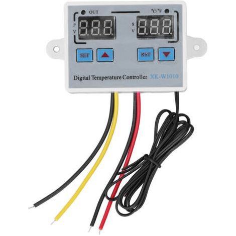 High Precision Digital Display Thermostat Miniature Temperature Control Panel Function Switch (1/4)
