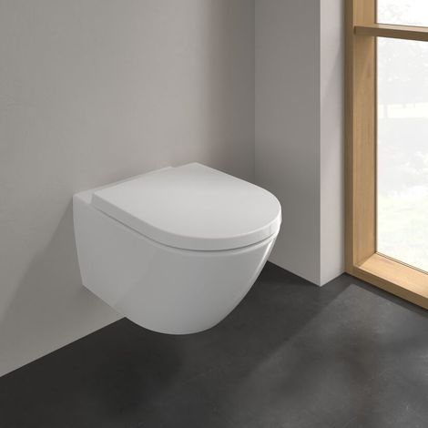 Subway 2.0 vaso sospeso bianco alpin ceramic plus + sedile softclosing (1/5)