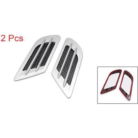 2pcs hotte côté débit admission Air capot aération autocollant 3D extérieur (1/3)