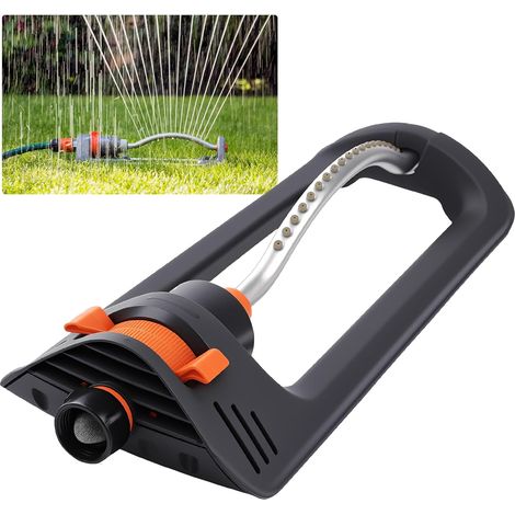 19 Holes Automatic Oscillating Sprinkler, Adjustable Watering Device, Irrigation Equipment for Lawn, Garden, Yard, Field Cooling (Curved Leg) (1/5)