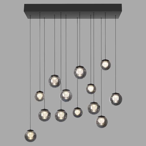 Lampe suspendue à 13 lumières Pure Popup Gris mystique - 2590-15