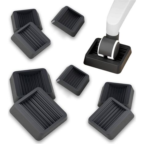 Deslizadores de goma antideslizantes para muebles: 8 unidades de deslizadores con rodillos para sillas de ruedas de oficina y ruedas antideslizantes para todo tipo de suelos.