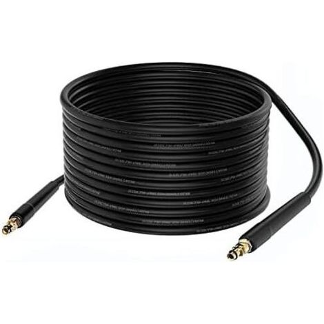 10m Tuyau Compatible avec Kärcher K2 K3 K4 K5 K7 pour Nettoyeur Haute Pression Accessoire Quick Connect Poignée Pistolet - (1/5)