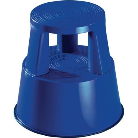 Taburete estribo móvil plástico azul (1/4)