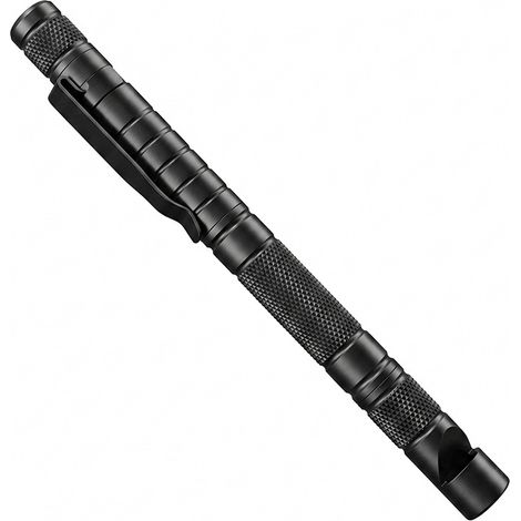 Briquet à Pierre Magnésium Multifonction avec Sifflet de Survie et Stylo Tactique, Outil d'Urgence pour Bris de Vitre et Auto-Défense, Idéal pour Camping, Randonnée et Évacuation