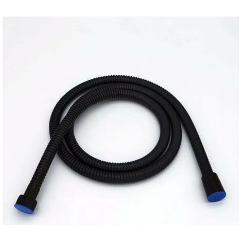 Flexible de douche 1.5M noir mat, douche en acier inoxydable, flexible de douche universel à câble, antidéflagrant et résistant à la torsion (1/3)