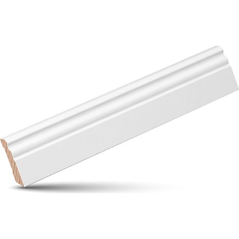 KGM Hamburger Leiste Pro weiß RAL 9016 Kiefer 16 x 58 x 2400 mm (1/3)
