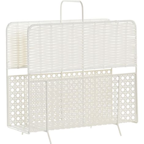 Wicker Rack in Wicker 36.5x15x41 Metall Wicker Halter Metallmaterial mehrfarbiger Farbfamilienmantel, Vorspeise und Geländer Details (1/3)