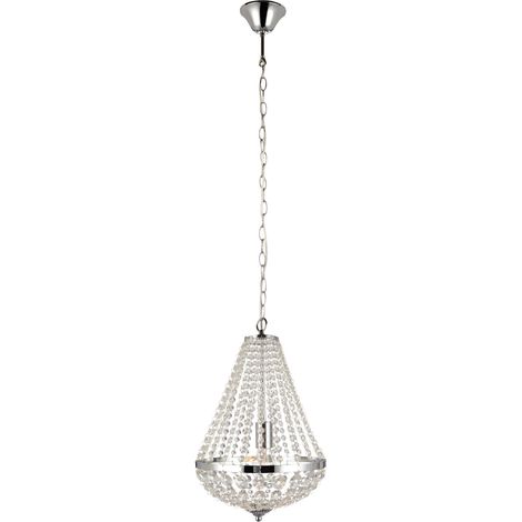 Lustre E27 60W chrome cristal 30 cm- Markslöjd - Gränsö (1/3)