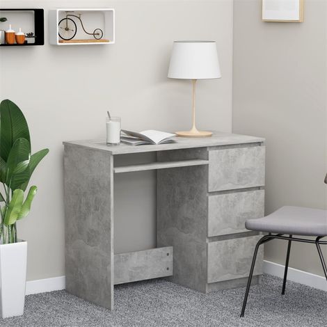 FIMEI Bureau Gris béton 90x45x76 cm Aggloméré (1/5)