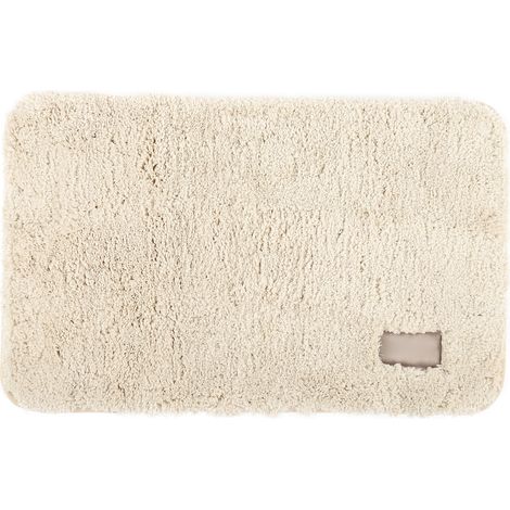 Tapis de sol Berber éponge absorbant l'eau antidérapant pour salle de bain entrée 50x80cm beige (1/5)