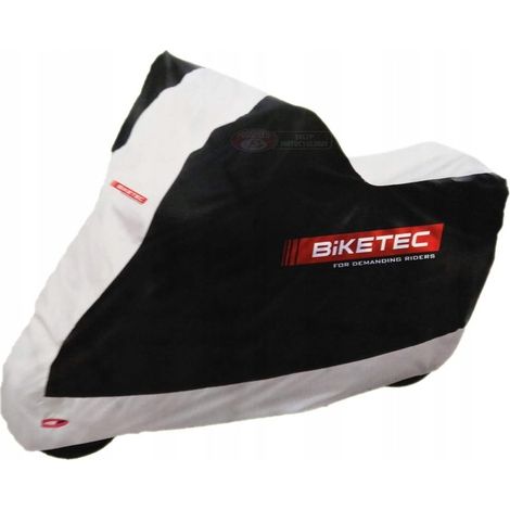 Funda impermeable para motocicleta talla L con baúl trasero OXFORD AQUATEX Negro/Gris (1/5)