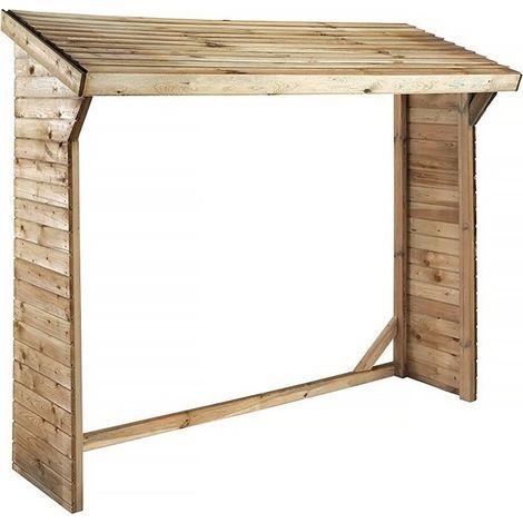 Refugio de troncos - 1,05 m² - 2,10 x 0,50 x 1,8 m - 2 Stères (1/3)