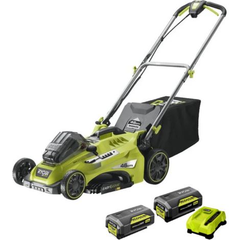 Confezione RYOBI Tosaerba 36V RLM36X46H50PG - 2 Batterie 36V LithiumPlus 4.0Ah - 5.0Ah - 1 Caricabatterie
