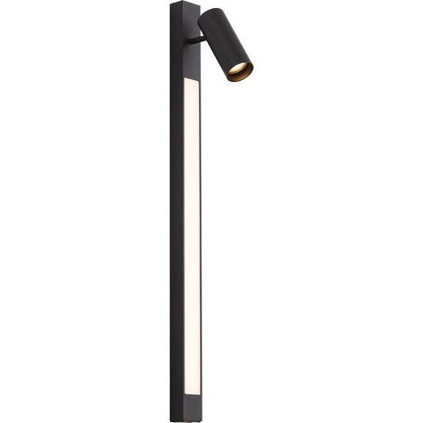 QAZQA Smart Wall Spot Black Tiltable Incl. Wifi GU10 - Jackle (1/5)