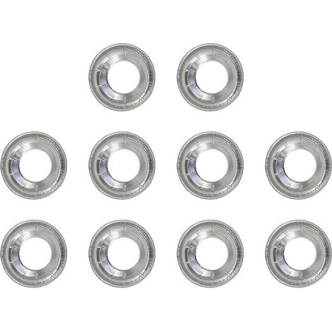 10Pcs Feuilles d ' Aluminium Couverture de brûleurs de cuisinière à gaz Ronds Jetables Doublure de brûleurs à gaz Protecteurs de Table de Cuisson Doublure de Bavoir jetables (1/5)