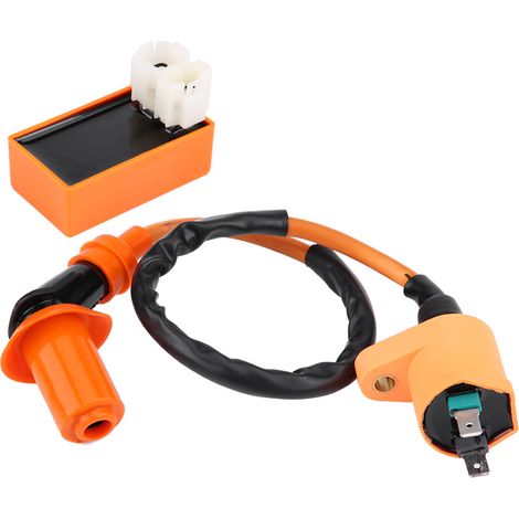 2 Pièces Bobine d'Allumage & Bougie Orange pour 400 450 TRX400 TRX450 (1/5)