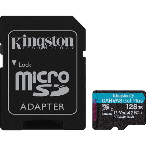 Adattatore Kingston microSDXC Canvas Go Plus da 128 GB (1/4)