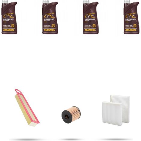 Kit tagliando 3 FILTRI e 4L OLIO compatibile con Citroen C3 II 1.4 vti 70kw dal 2009 (1/4)