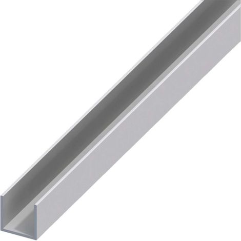 Alfer Profilo A U Alluminio Argento Satinato Mm. 8X8X1 Mt. 2 - 5 Pz