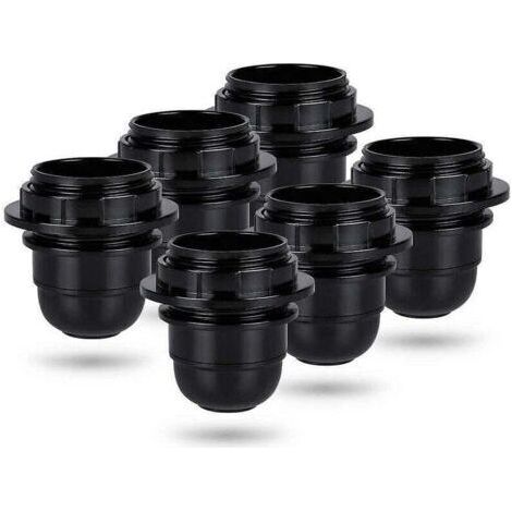 Vis à oreilles, Lot de 10 vis moletées filetées à tête étoile en plastique durable, boutons de poignée en fer, vis de serrage pour loquet de machines, M6x25mm (1/4)