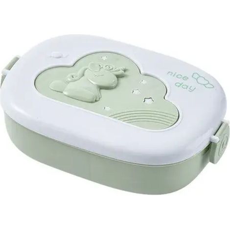 Boîte à déjeuner Bento pour enfants, compartiments pour enfants, boîte à déjeuner pour enfants, école, Camping en plein air, pique-nique, conteneur de nourriture Portable(vert)