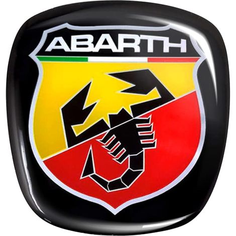 Abarth 21559 Adesivo 3D Logo Scudetto Ufficiale, 69 x 75 mm (1/2)