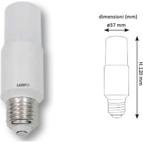 Lampadina Led Potenza 11W Attacco E27 965 Lumen Luce Naturale 4000K