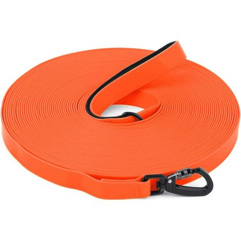 Laisse Pour Chien - 10 M - Impermeable Polyester PVC - Crochet Verrouillable 200 Kg - Pour Entrainement Et Promenade - 1 Piece