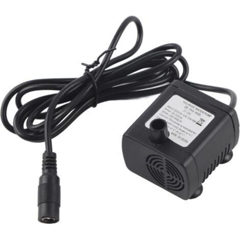 Pompe à eau submersible solaire DC12V – Débit 420L/H – Hauteur de refoulement max 2M – Étanchéité IP68 pour fontaines et étangs (1/5)