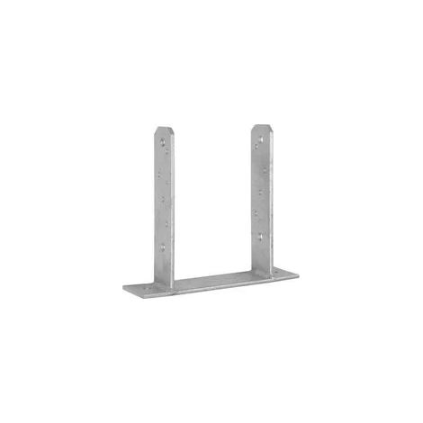 Base de poteau 71x200mm ancrage galvanisé