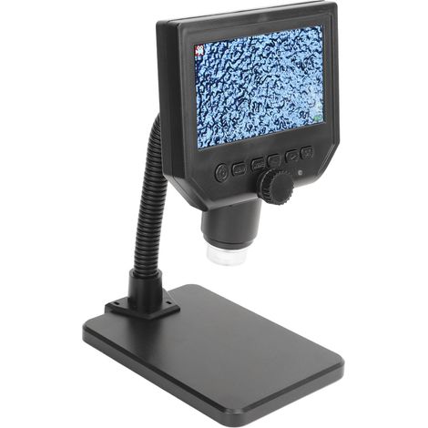 Digitales Mikroskop mit 4,3-Zoll-IPS-Bildschirm in hoher Auflösung, präzise Inspektionslupe, EU-Stecker 100-240 V, klares Bild für detaillierte Untersuchungen. (1/5)
