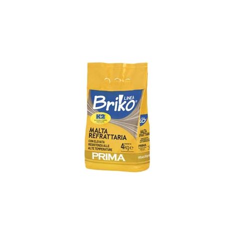 K2 LINEA BRIKO MALTA REFRATTARIA GRIGIA IN POLVERE- - Kg.4 in busta - 4 pezzi K2