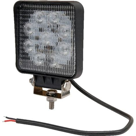 Luz de trabajo LED'27 W 1800 lm cuadrado 10-30 V 109 x 27.5 x 109 mm proyector UNIVERSAL 27W LA10051