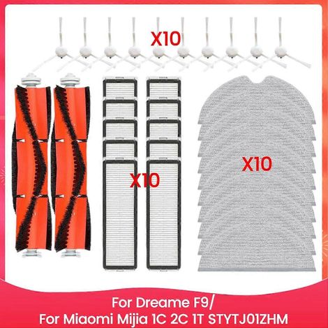 Für Dreame F9/Xiaomi Mijia 1C 2C 1T STYTJ01ZHM Hauptseitenbürste Reinigungstuch HEPA-Filter Effiziente Reinigung (1/5)