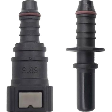 2pcs Raccord durite Essence, Connecteur de Tuyau de Carburant Droit Femelle,9.89 Tuyau de Ligne de Carburant Raccord Rapide id8 Raccord Rapide Traversant Raccord de Voiture (1/5)