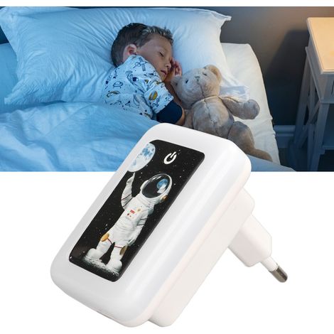 Adaptateur 5V 2,4A avec veilleuse LED, 3 réglages de température de couleur, double interface USB, interrupteur tactile, petit chargeur de veilleuse/veilleuse de chevet. (1/5)