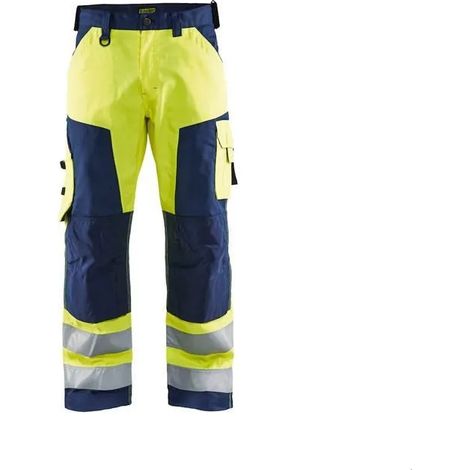 Pantaloni da lavoro Blaklader 1566-1811 alta visibilità rinforzati