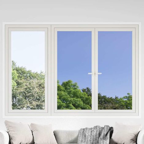 Films solaires 3 pcs effet réfléchissant statique argenté PVC (1/5)