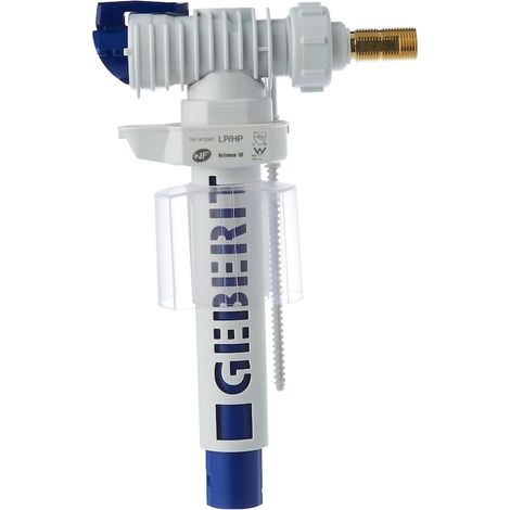 Mécanisme Geberit série 380, connexion latérale, laiton, blanc, 9.5mm (1/2)