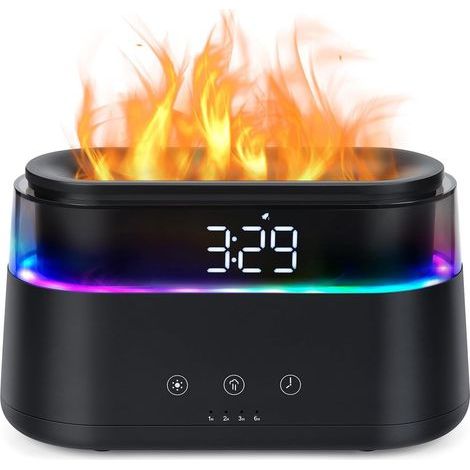 Ätherische Öle Diffusor, 21 LED mit Farbwechsel, Timer und automatische Abschaltung bei Wassermangel, 2-in-1 Aromadiffusor und Luftbefeuchter mit kühlem Nebel (schwarz) (1/5)