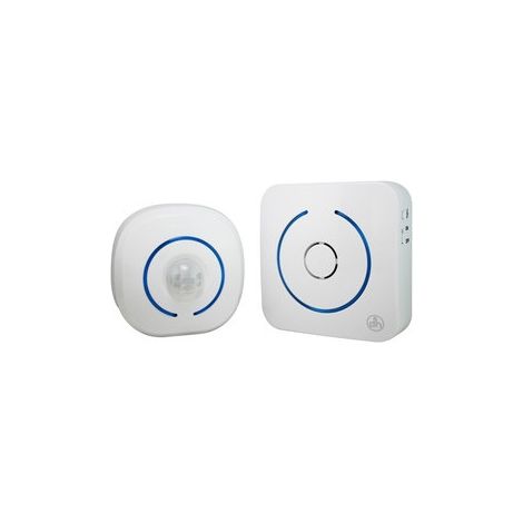 Batteriebetriebener Funk-Besuchersprecher mit IR-Sensor Reichweite 60 Meter 85dB ElectroDH 50.624/1