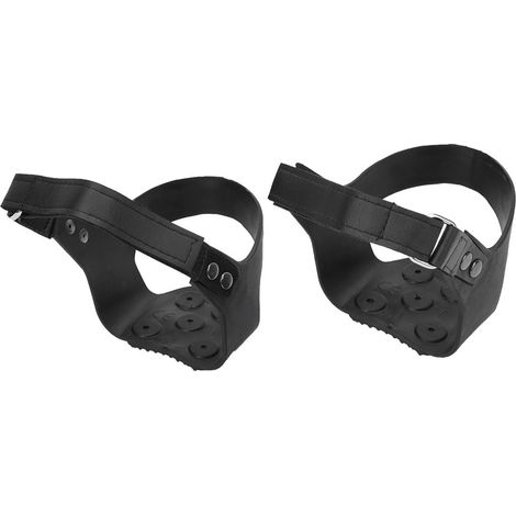 1 Paire 5 Pointes Antidérapantes Chaussures Grips Crampons Glace pour Randonnée Escalade (Taille L 39-42) (1/5)